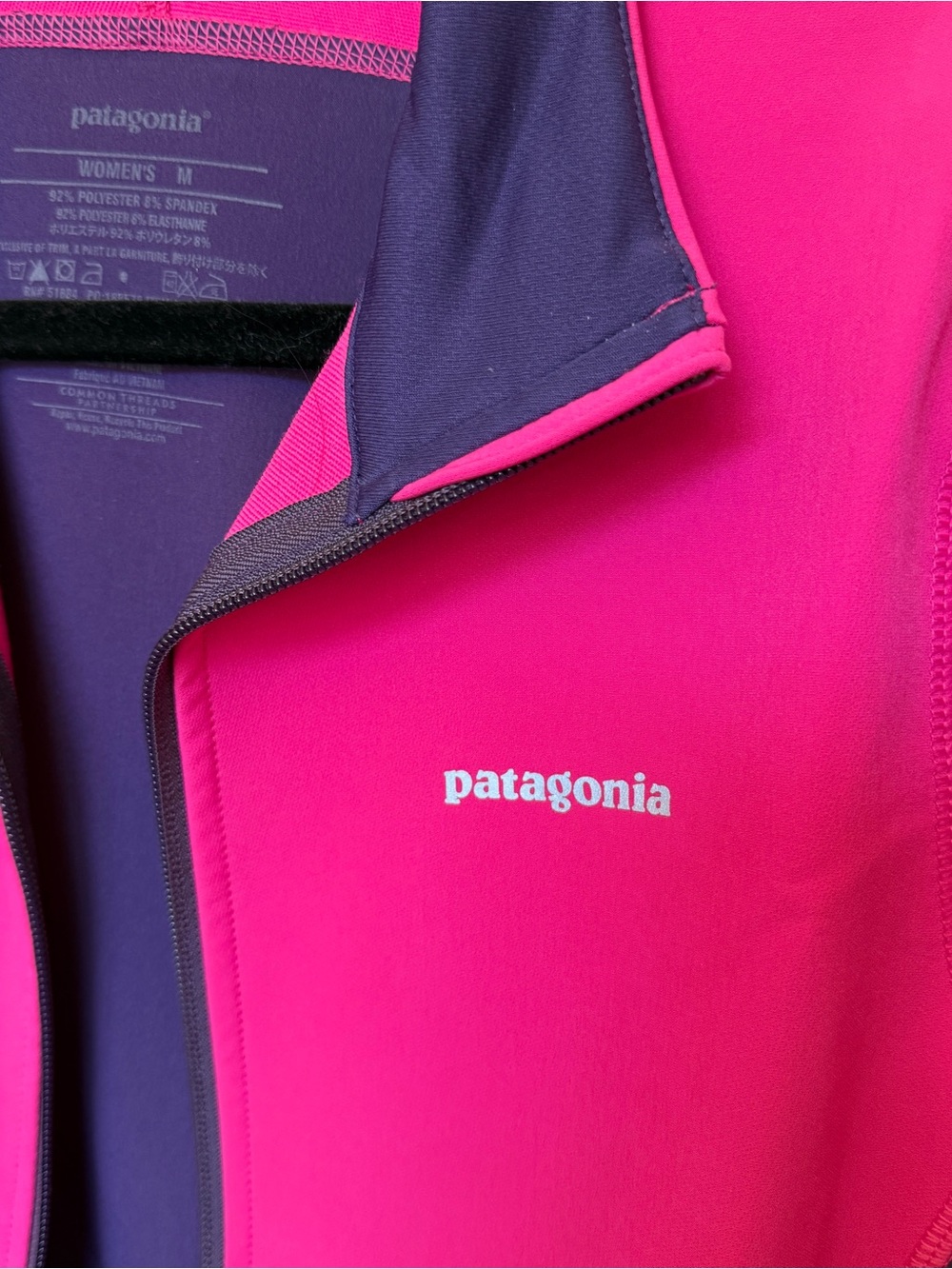 PATAGONIA INTRAVERSE HYBRID SOFT SHELL JACKET WOMENS M SKI ATHLETIC ZIP POCKETS - Picture 4 of 11